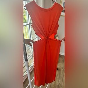Cutout dress, burnt orange, from Amazon. Never worn, no tags.